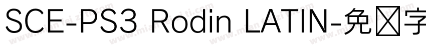 SCE-PS3 Rodin LATIN字体转换